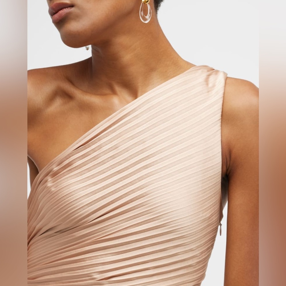 NEW- A.L.C Delfine Dress in Bella Gold Metallic - Picture 5 of 10